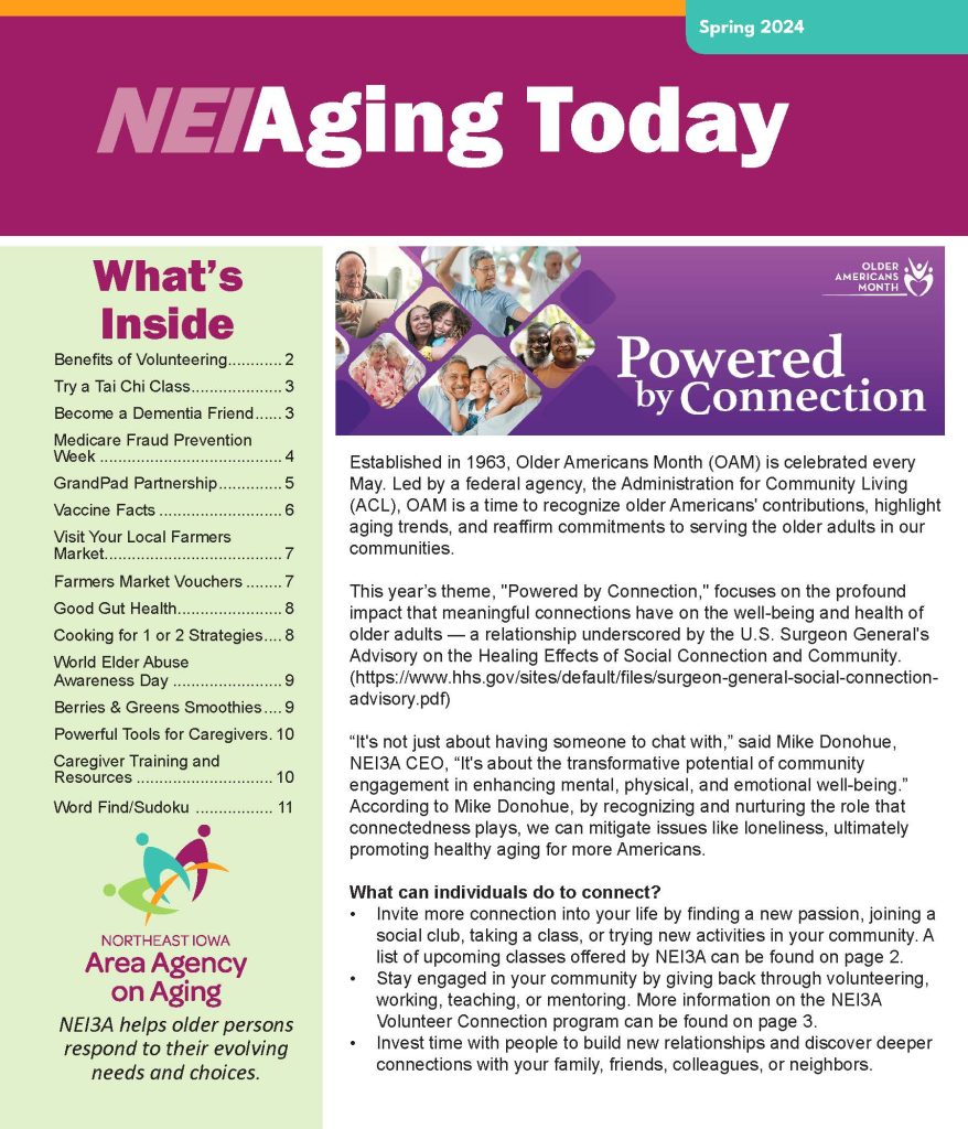 Newsletters Northeast Iowa Area Agency on Aging